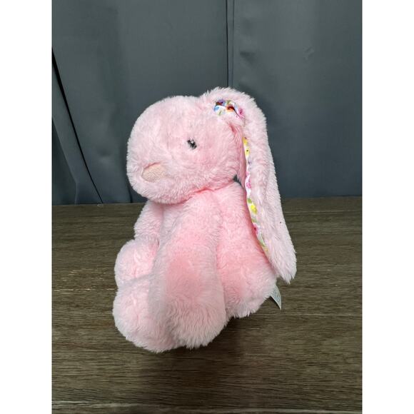 Spark Create Imagine Pink Bunny with Floral Ears Plush - Picture 2 of 5